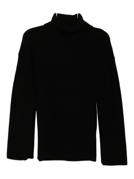 Hanorac Toteme din lână merinos cu crăpătură negru