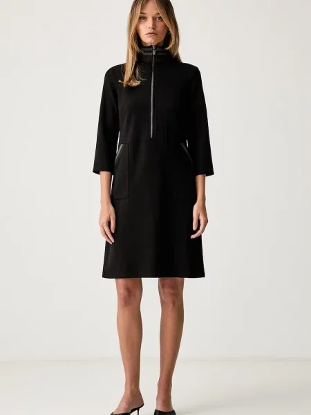 Joseph Ribkoff rochie cu vâscoză negru