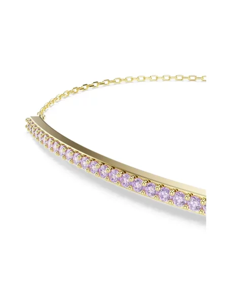 Swarovski bransoletka metalowa z cyrkonią żółta