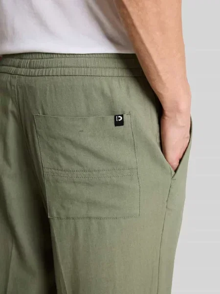 Spodnie o kroju regular fit z mieszanki i lnu Tom Tailor Denim