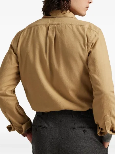 Ριγέ polo Polo Ralph Lauren με κουκούλα με αυτόγραφο λευκό