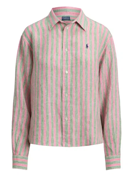 Ριγέ δερμάτινος κάλτσες Polo Ralph Lauren με κορδόνι μαύρο