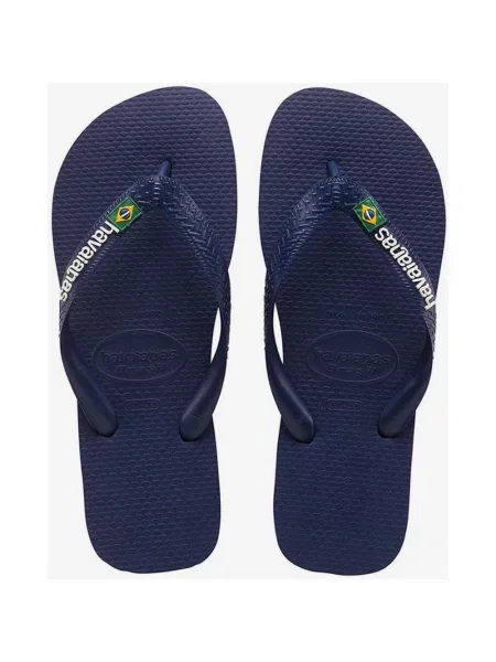 Japonki Havaianas Brasil Logo w kolorze granatowym niebieskie