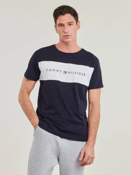 Majica Tommy Hilfiger s autogramom plava