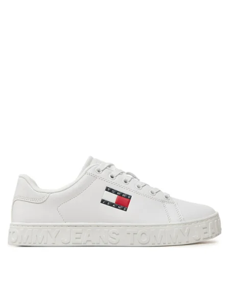 Tommy Jeans Sneakers Tjw Logo Outsole Sneaker Ess alb
