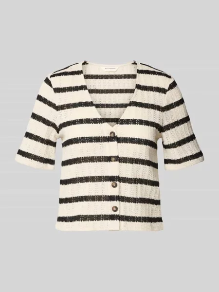 Kardigan z rękawem o dł. model ‘Kenja’ Msch Copenhagen biały