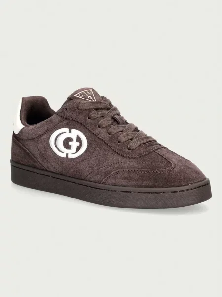 Guess Sneakers Jacek | piele întoarsă maro
