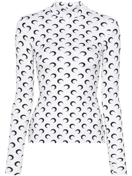 Tricou Marine Serre cu imagine alb