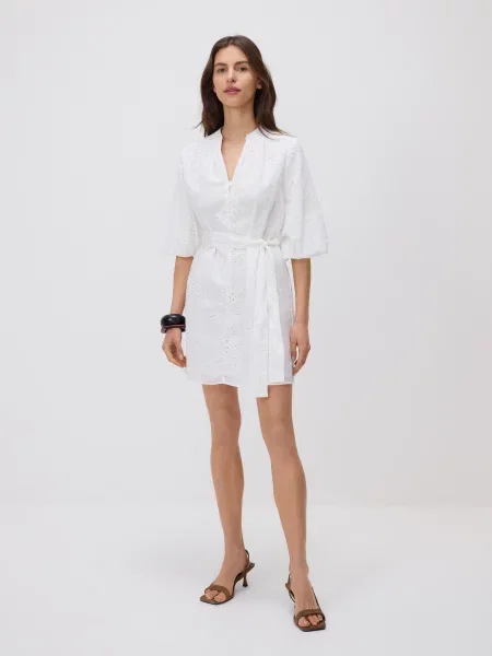 Reserved Ажурна мінісукня білий