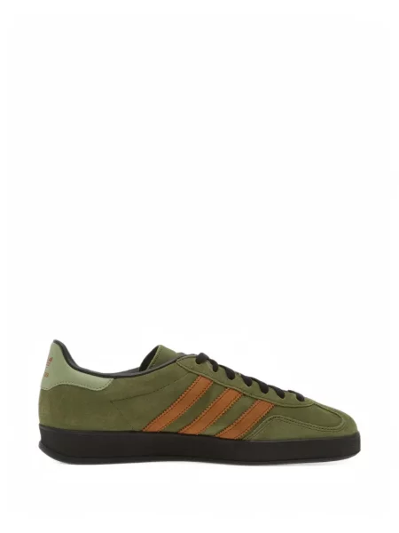Sneakerși Adidas Gazelle cu șireturi din dantelă verde