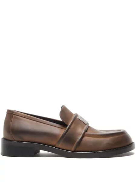 Pantofi loafer Acne Studios din piele maro