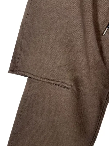 Pantaloni Sacai cu cordon maro