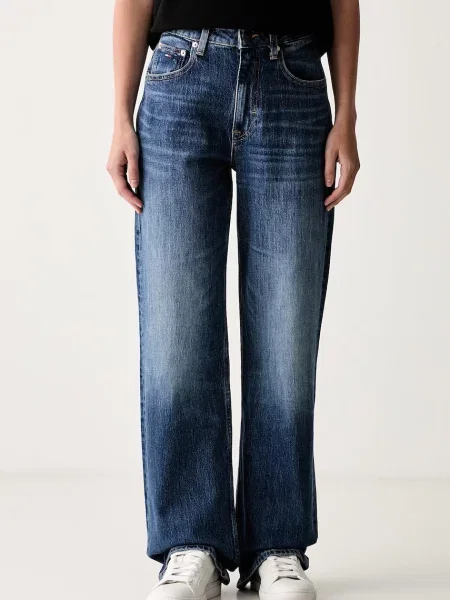 Tommy Jeans blugi relaxed fit pentru femei