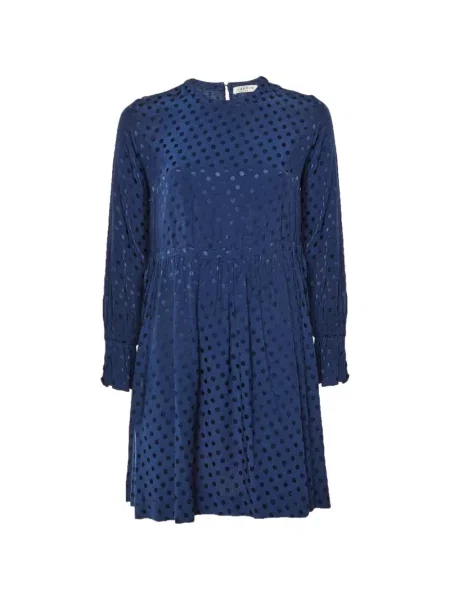Rochie mini Sandro cu buline din crep albastru