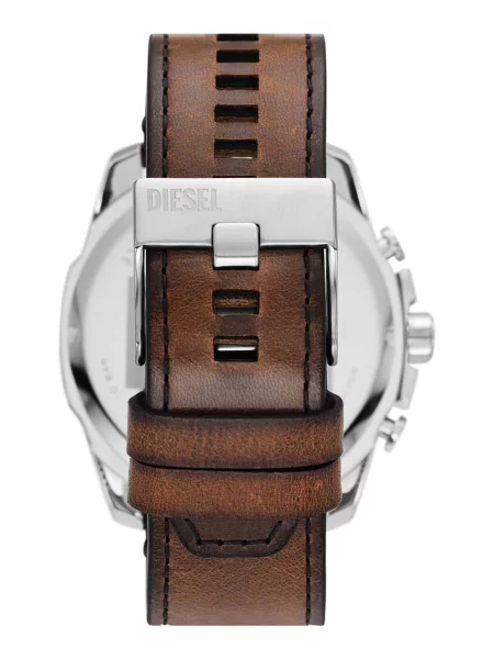 Diesel Ceas Mega Chief cu adaos de piele maro
