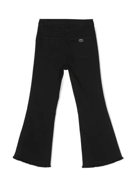 Jeansy dzwony dziecięce Twinset czarne