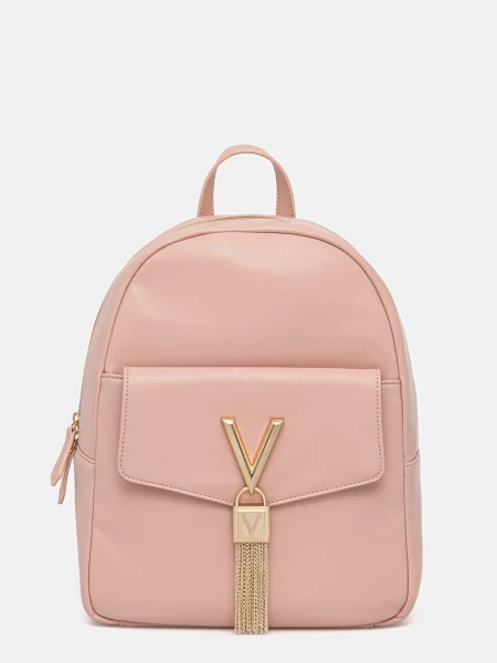 Раница Valentino Bags дамска малък с апликация розово