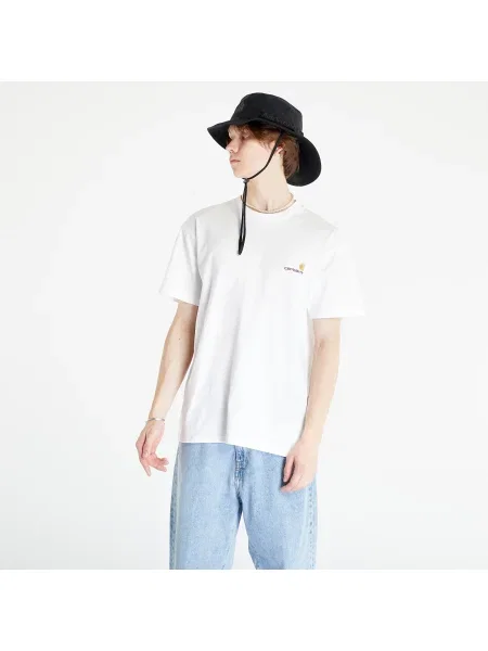 Тениска Carhartt WIP American Script Short Sleeve T-Shirt UNISEX White XS бяло