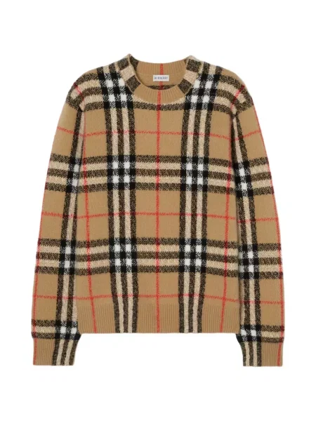 Pulover Burberry din cașmir în carouri
