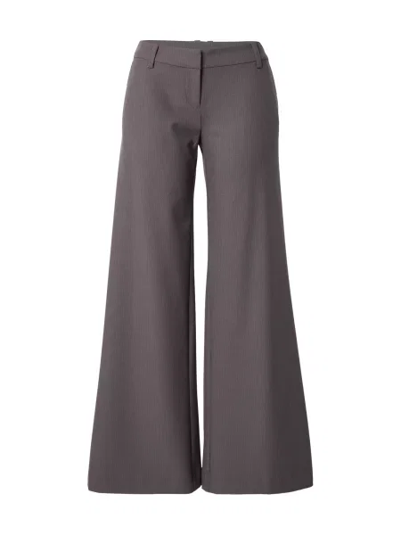 WEEKDAY Pantaloni Alba maro / negru alb