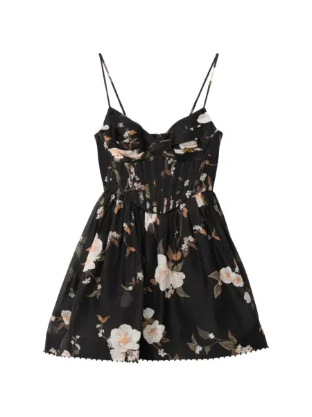 Rochie Zimmermann cu model floral cu imagine negru
