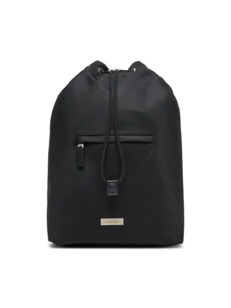 Calvin Klein Ruksak Sleek Drawstring Sling čierna