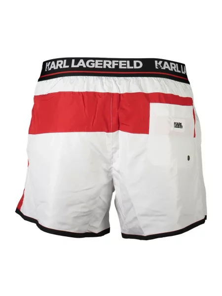 Kąpielówki Karl Lagerfeld Beachwear białe
