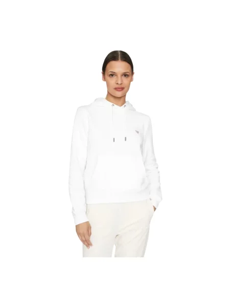 Bluza z kapturem Guess z kapturem biała
