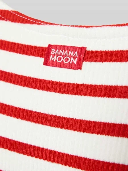 Kostium kąpielowy z tylnym wycięciem model LUNELY NAUTICAL' Banana Moon czerwony