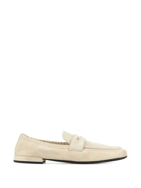 Pantofi loafer Prada zdrențuiți alb