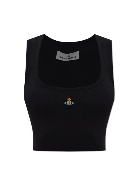 Top Vivienne Westwood z autografem czarny