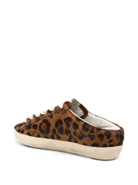 Sneakerși Golden Goose cu imagine cu model leopard maro