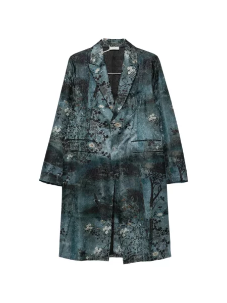 Palton Pierre-louis Mascia cu model floral cu imagine albastru