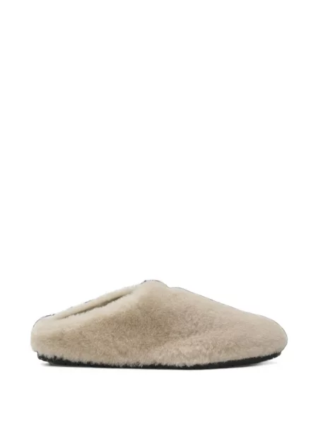 Papuci tip mules Prada din piele de oaie