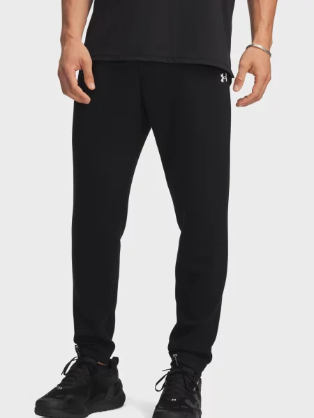 Флисовые зауженные спортивные штаны Under Armour черные