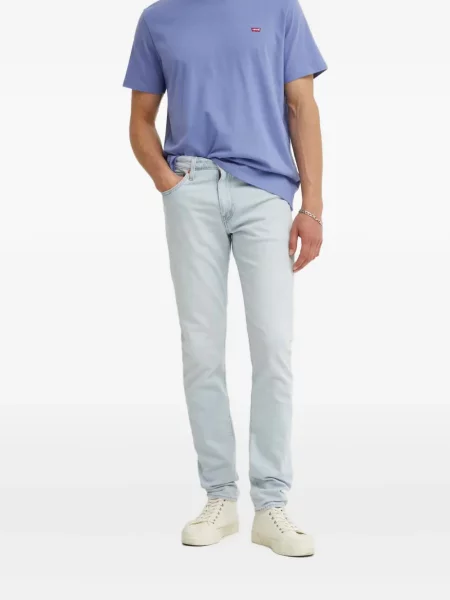 Retro lepršave traperice Levi's® lepršave s izlizanim efektom plava