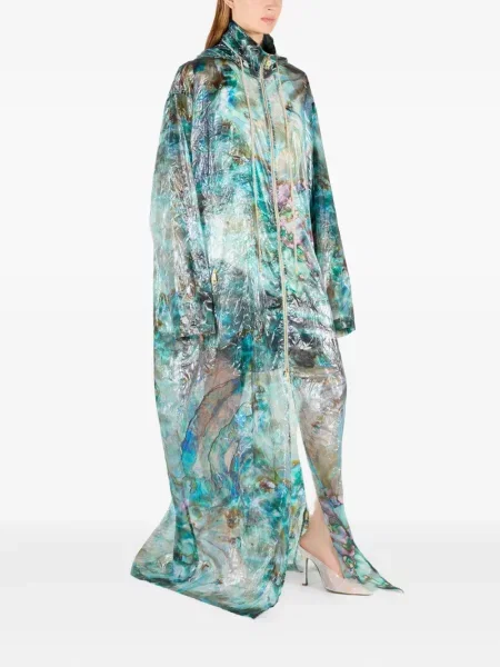 Geacă parka Roberto Cavalli transparente albastru