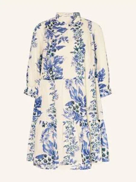 Lollys Laundry Sukienka Sabinell Z Rękawami blau granatowa