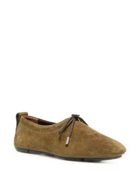 Loafers Wales Bonner με κορδόνια σουέντ καφέ