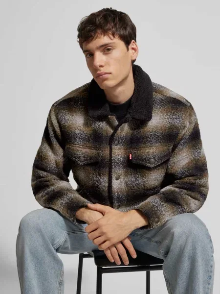 Kurtka koszulowa o kroju loose fit z dodatkiem wełny model „James” Levi's