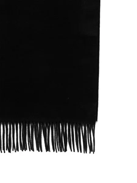 Fular Max Mara din cașmir cu autograf negru