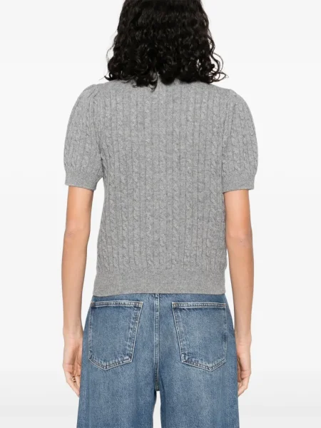 Cardigan Sandro de lână gri