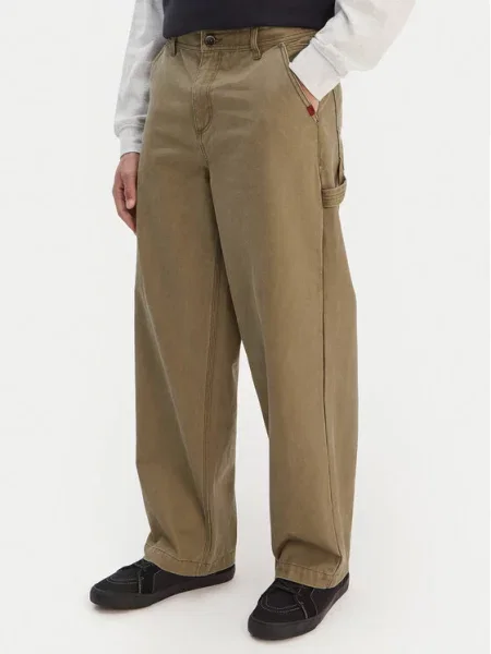 Quiksilver Jeansy Mercury Straight Out Wide Leg beżowy