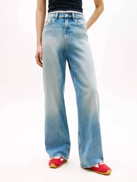 Tommy Jeans Blugi CLAIRE | high waist albastru
