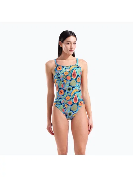 Costum de baie întreg pentru femei arena Fruits Lace Plus Back multi/turquoise / multi