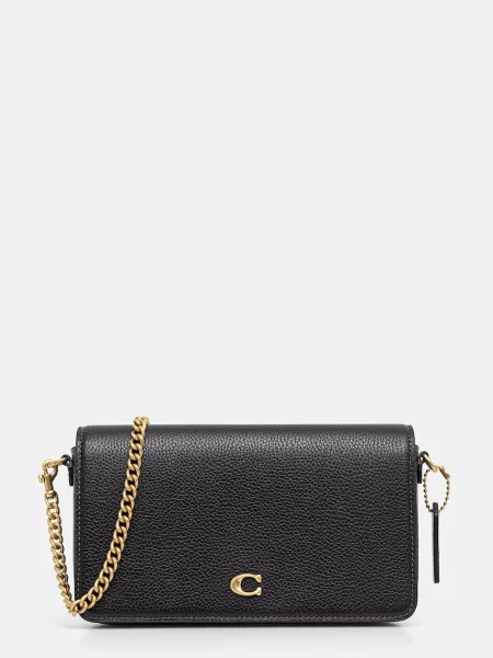 Geanta de piele Coach din piele negru