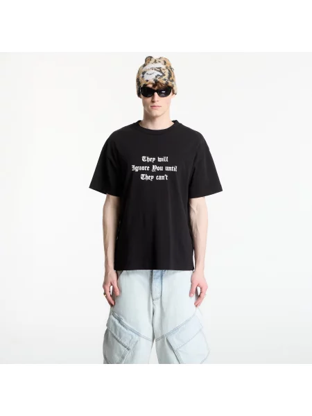 Tricou Palm Angels Statement Regular T-Shirt UNISEX Black/ Off White M alb