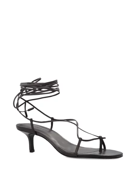 Sandale Black Suede Studio din piele de căprioară negru