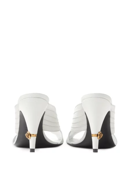 Papuci tip mules Versace alb