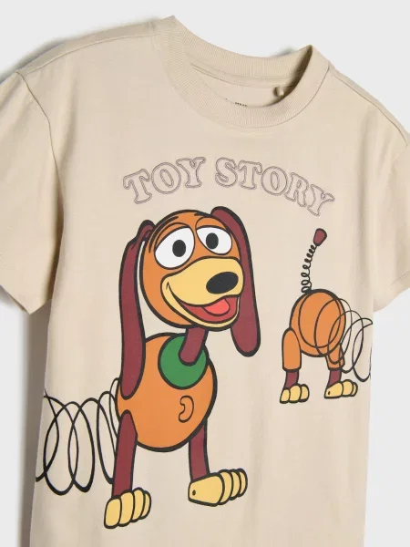 Sinsay tričko s výšivkou Toy Story krémová